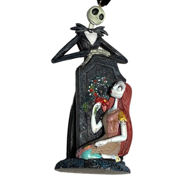 Nightmare Before Christmas 2010 Jack Skellington & Sally Tim Burton Ornament - Picture 4 of 5
